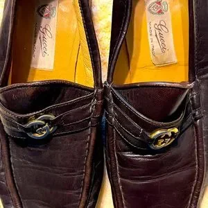 Authentic vintage men’s Gucci loafers size 9.5 s-l400.jpg main image 2